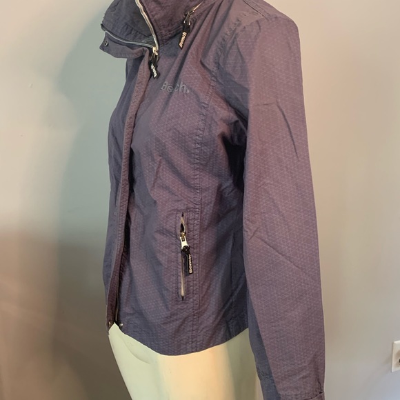 Bench Purple Windbreaker with Hood in Collar - Picture 3 of 10